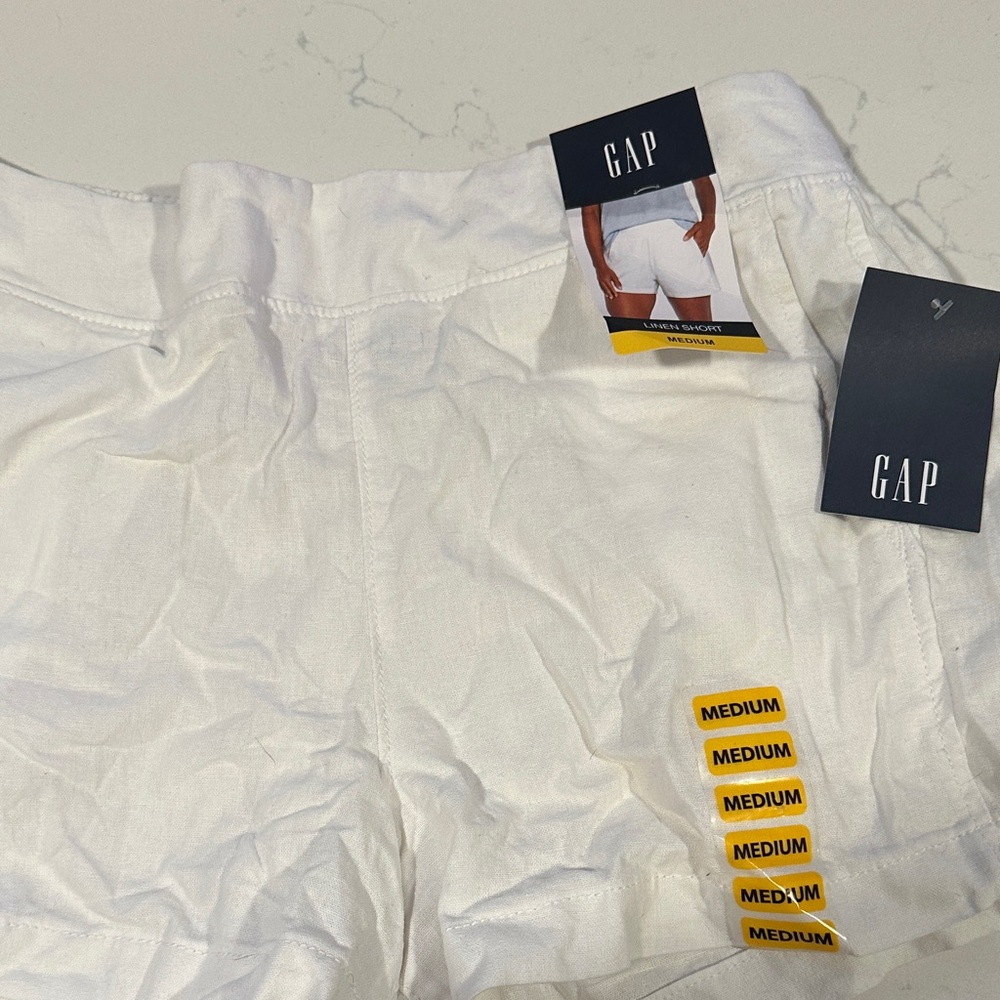 GAP Women's White Linen Shorts
